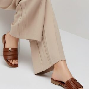 Tan Flat Sandal