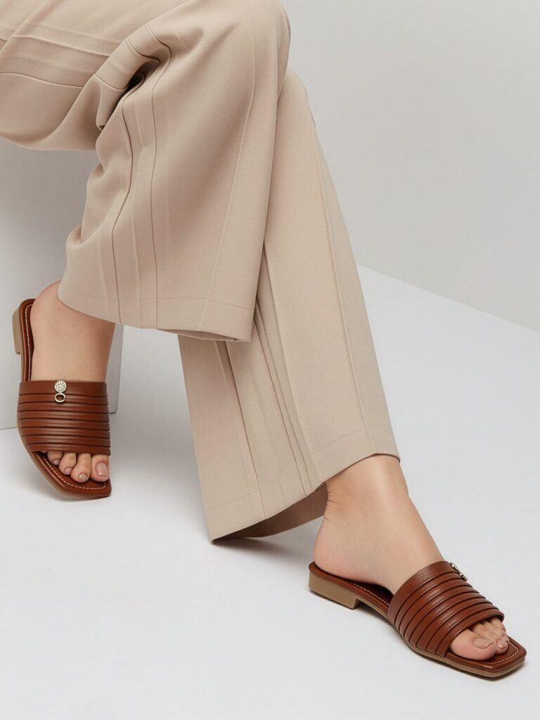 Tan Flat Sandal