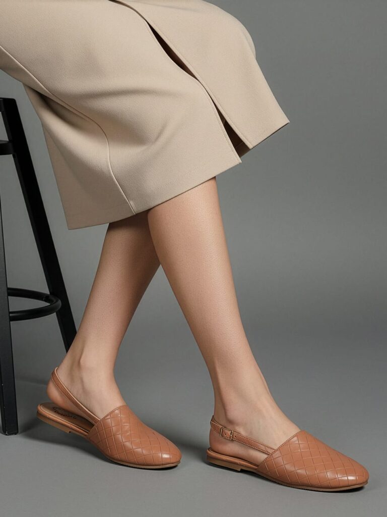 Tan Flat Sandal