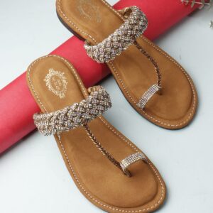 Copper Fashion Flat Sandal